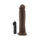 Dr. Skin Dr. Throb Realistic 9.5 in. Vibrating Dildo Brown