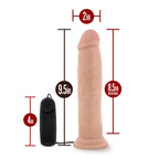Dr. Skin Dr. Throb Realistic 9.5 in. Vibrating Dildo Beige