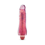 Glow Dicks Molly Color Changing 8 in. Vibrating Dildo Glitter Pink