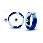 Performance Silicone Camo Cock Ring Blue Camouflage