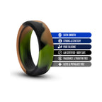Performance Silicone Camo Cock Ring Green Camouflage