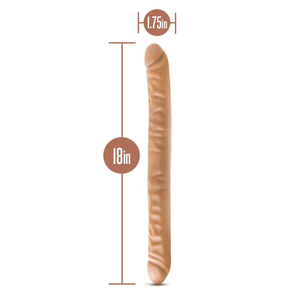 Dr. Skin 18 in. Double Dildo Tan