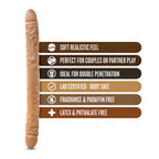 Dr. Skin 18 in. Double Dildo Tan