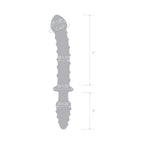 Glas 10 in. Mr. Swirly Double Ended Glass Dildo & Butt Plug