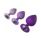 Fantasy For Her 3-Piece Silicone Her Little Gems Trainer Plug Set Purple