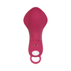 Evolved Frisky Finger Rechargeable Silicone Finger Vibrator Burgundy