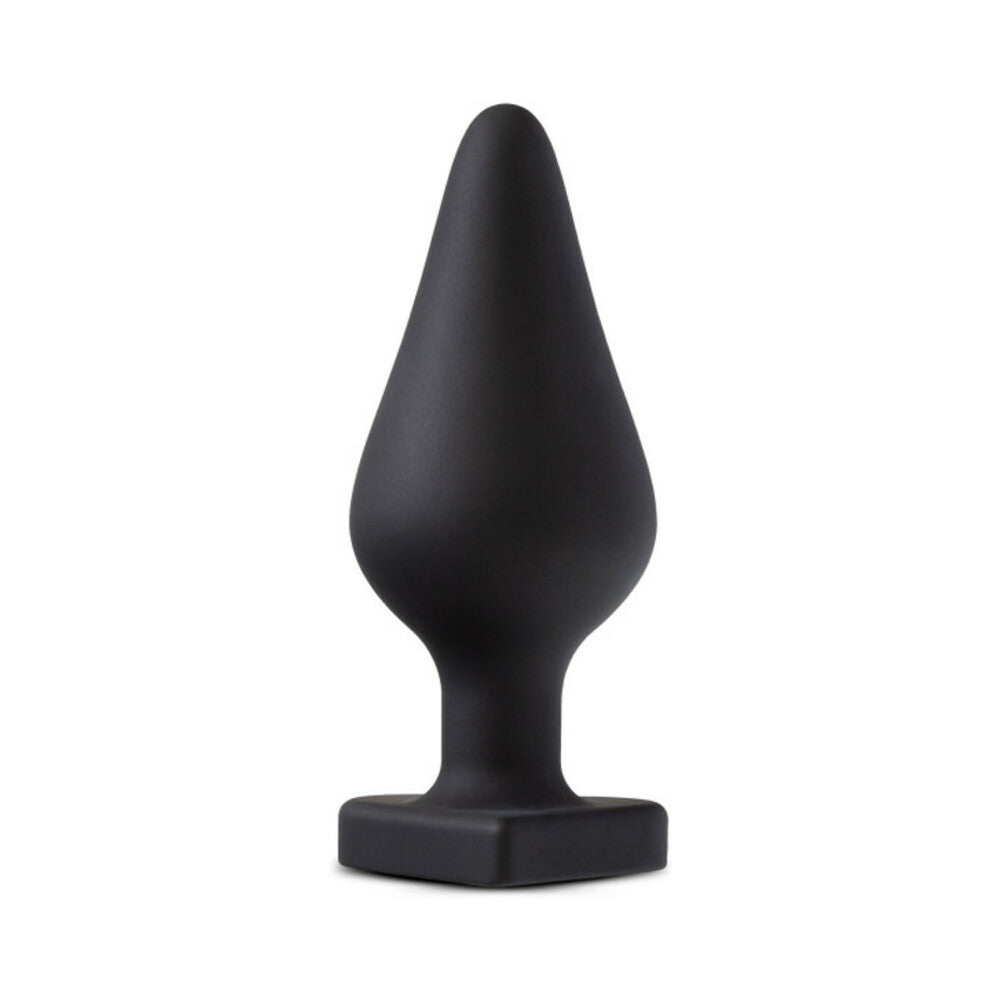 Temptasia 'Spank Me' Silicone Anal Plug with Heart-Shaped Base Black