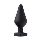 Temptasia 'Spank Me' Silicone Anal Plug with Heart-Shaped Base Black