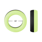 Forto F-19 Liquid Silicone 2-Tone Cockring Black/Glow