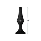 Forto F-11 Lungo Silicone Anal Plug Small Black