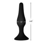 Forto F-11 Lungo Silicone Anal Plug Large Black