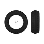Forto F-12 Liquid Silicone Cockring 35mm Black