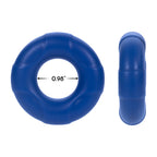 Forto F-33 Liquid Silicone Cockring Large Blue