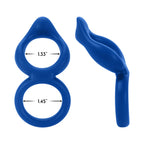 Forto F-88 Liquid Silicone Cock & Ball Ring Blue
