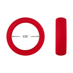 Forto F-64 Wide Liquid Silicone Cockring Medium Red