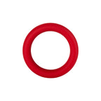 Forto F-64 Wide Liquid Silicone Cockring Small Red