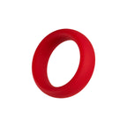 Forto F-64 Wide Liquid Silicone Cockring Small Red