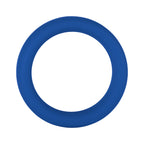 Forto F-64 Wide Liquid Silicone Cockring Medium Blue