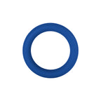 Forto F-64 Wide Liquid Silicone Cockring Small Blue