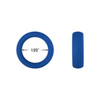 Forto F-64 Wide Liquid Silicone Cockring Small Blue