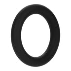 Forto F-61 3-Piece Silicone Cockring Set Black
