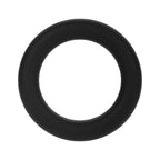 Forto F-61 3-Piece Silicone Cockring Set Black