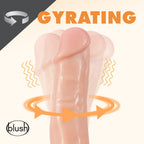 Dr. Skin Dr. Spin 8.5 in. Gyrating Realistic Dildo with Balls Beige