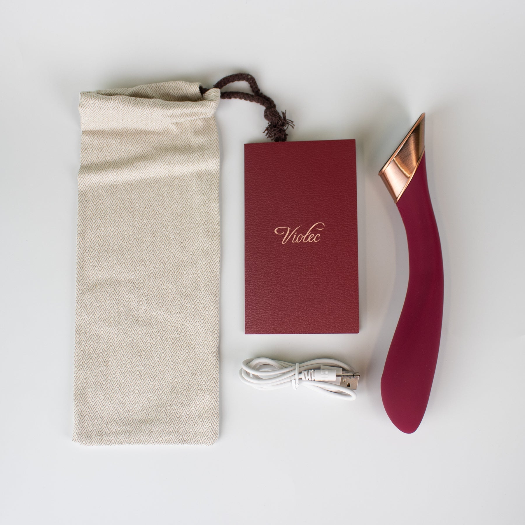 Manto Touch Panel G-Spot Vibrator Wine Red