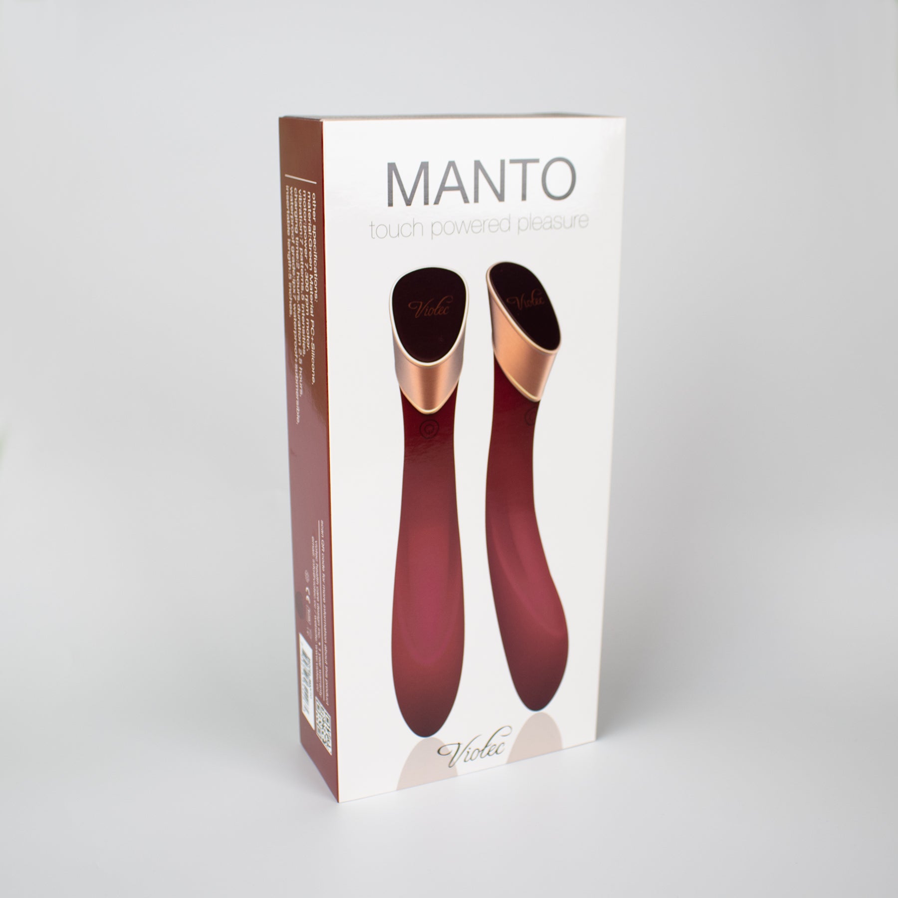 Manto Touch Panel G-Spot Vibrator Wine Red