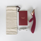 Metis Touch Panel Rabbit Vibrator Wine Red