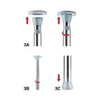Ouch! Fully Adjustable Dance Pole Silver