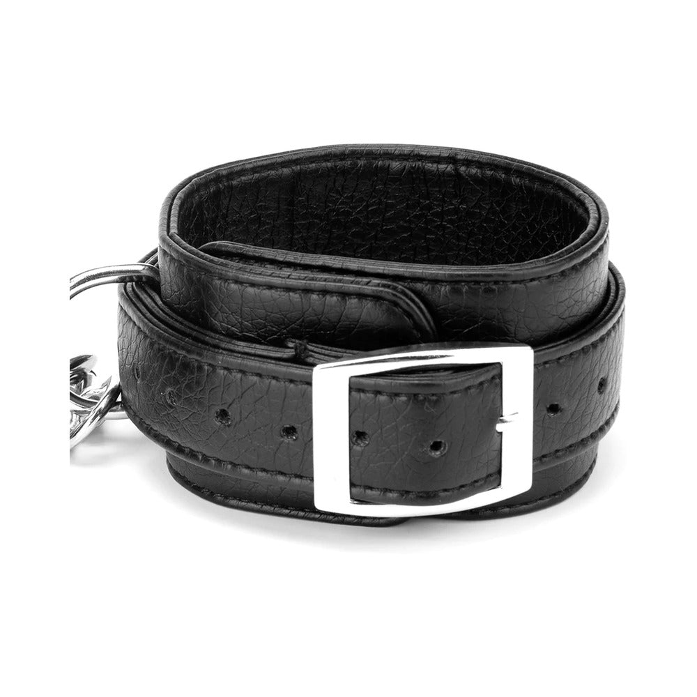 Lux Fetish Expandable Spreader Bar Set with Detachable Leatherette Cuffs