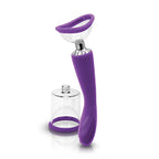 INYA Pump N Vibe Rechargeable Dual-Ended Vibrator & Pump Set Purple