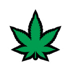 Weed Pin Green Marijuana Leaf