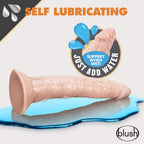 Dr. Skin Glide Realistic 7.5 in. Self-Lubricating Dildo Beige