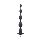 Tantus Vibrating Progressive Beads Vibrating Beaded Anal Plug Black