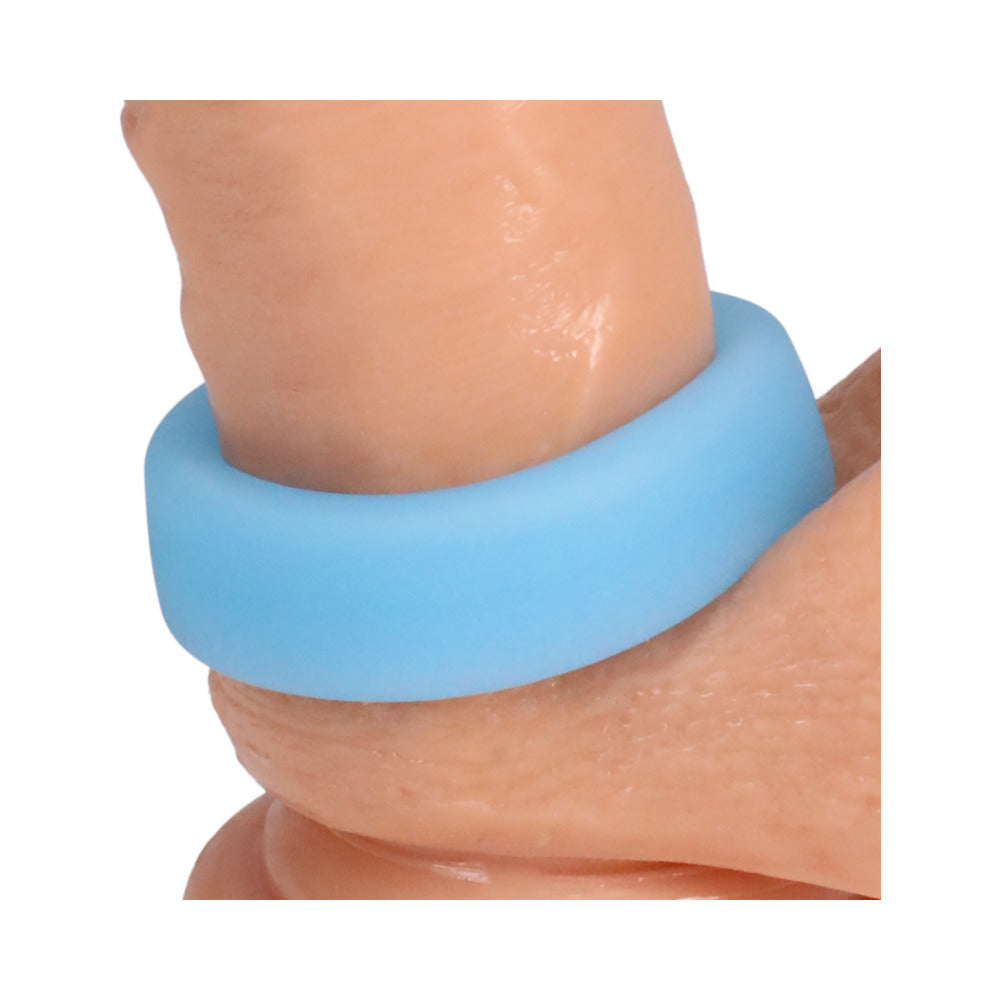 Rock Solid Sila-Flex Glow-in-the-Dark Big O C-Ring Blue