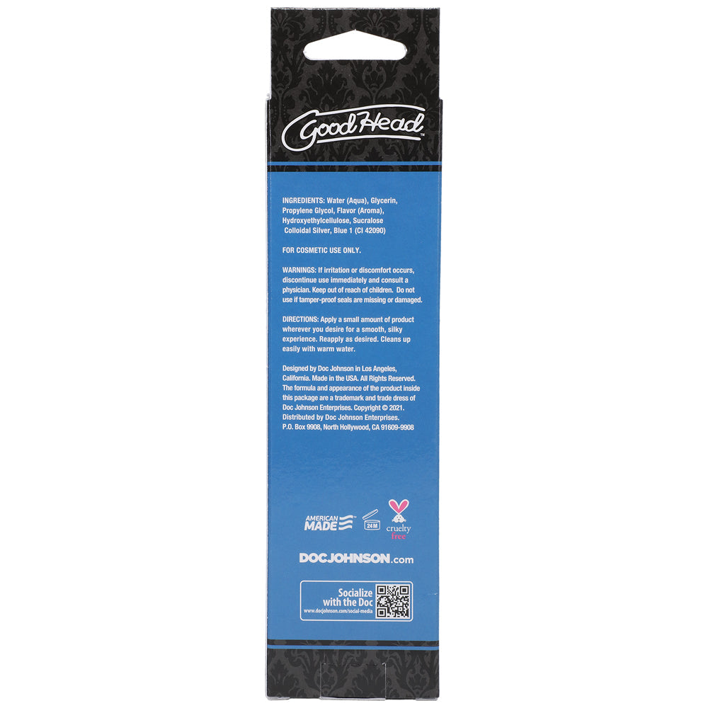 GoodHead Slick Head Glide Blue Raspberry 4 oz.