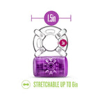Play with Me Pleaser Rechargeable Vibrating C-Ring Purple