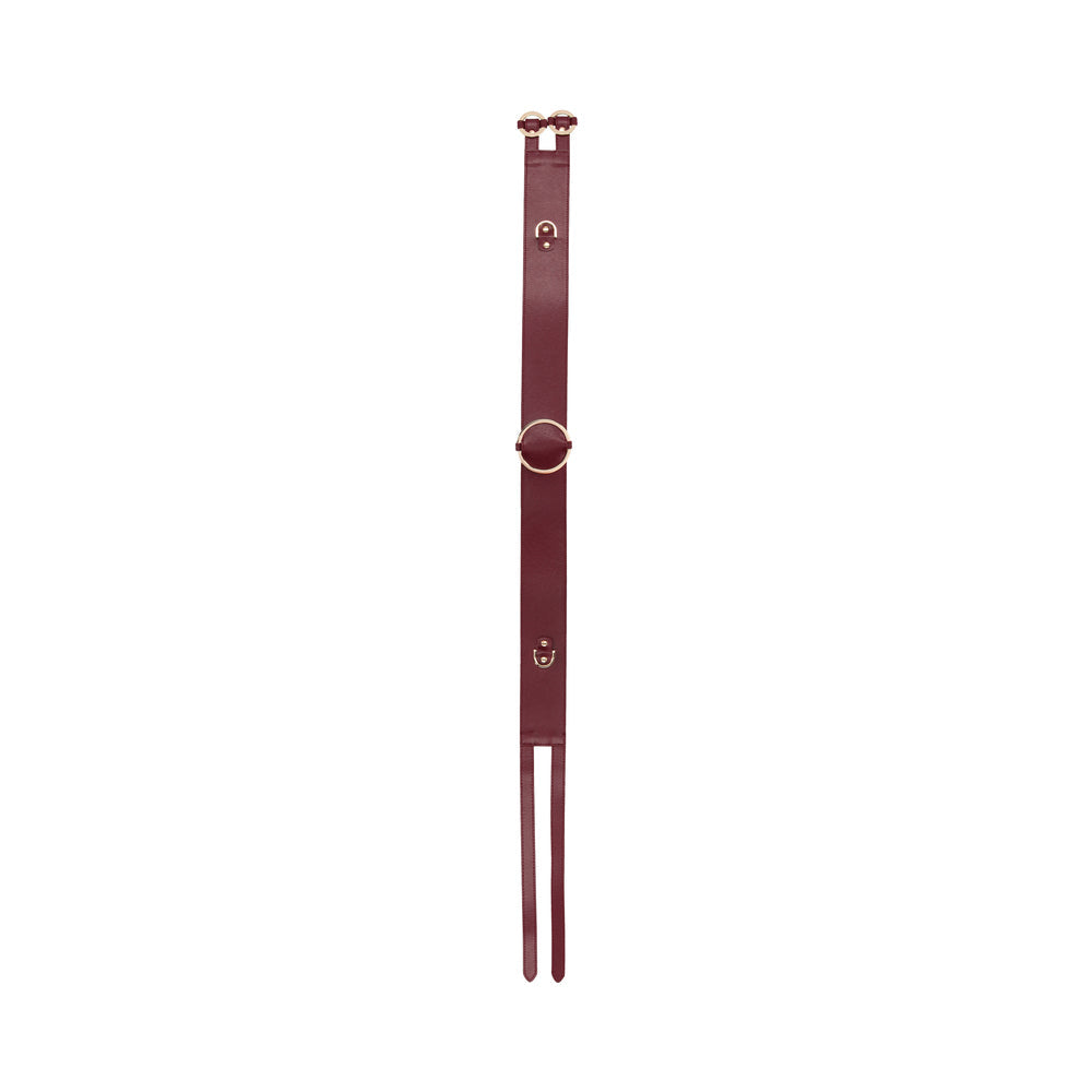 Ouch! Halo Ringed Waist Restraint Belt Burgundy S/M