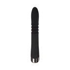 Evolved Rapid Rabbit Rechargeable Thrusting Silicone Vibrator Black
