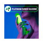 Neo Elite Glow in the Dark Viper 7 in. Dual-Density Dildo Neon Green