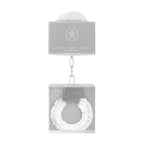 Ouch! Beginner's Furry Handcuffs With Quick-Release White
