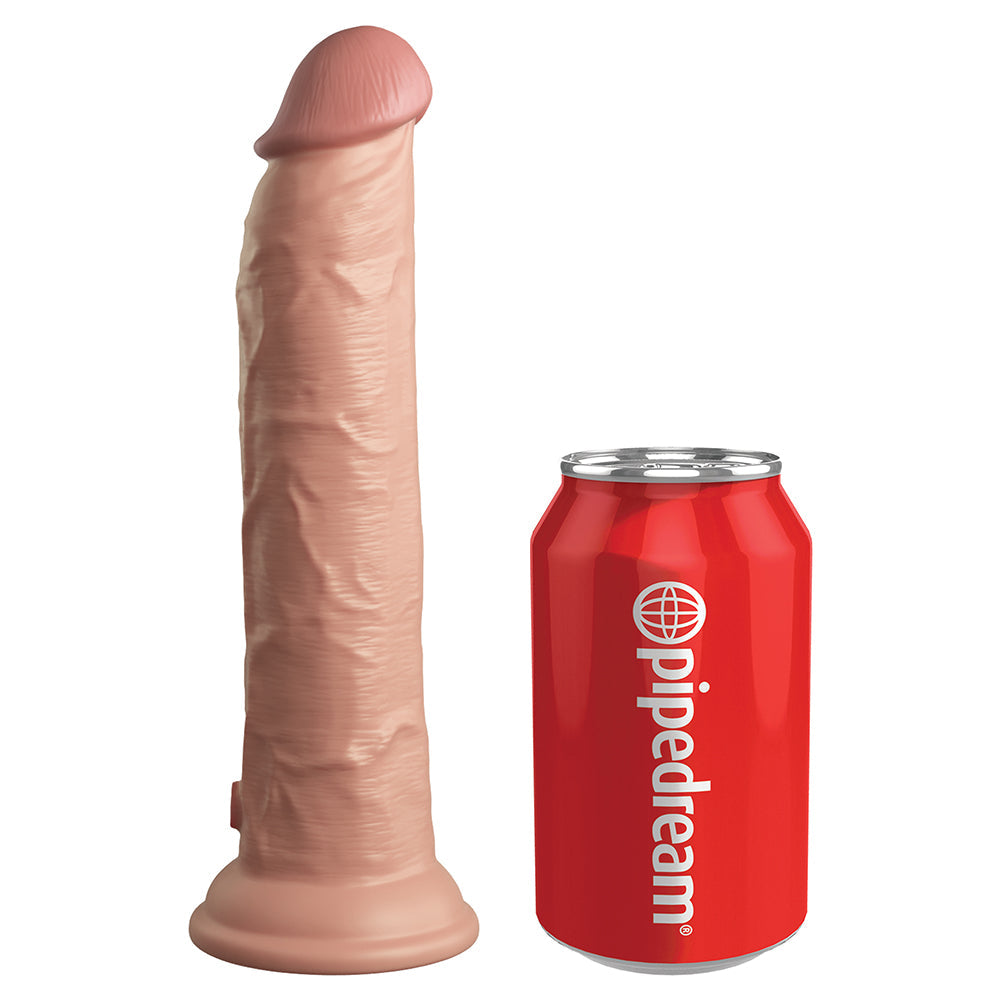 King Cock Elite 9 in. Dual Density Silicone Cock Realistic Dildo With Suction Cup Beige