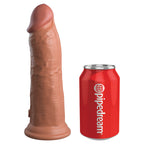 King Cock Elite 8 in. Vibrating Realistic Dildo With Suction Cup Tan