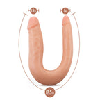 Dr. Skin Mini Double Dong Realistic 12 in. Dual-Ended Dildo Beige
