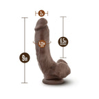Coverboy The Mechanic Realistic 9 in. Dildo with Balls Brown