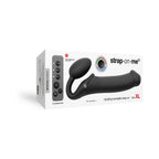 Strap-On-Me Vibrating Bendable Strapless Strap-On Black XLarge