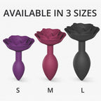 Love to Love Open Roses Silicone Anal Plug Plum Star Medium