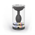Love to Love Open Roses Silicone Anal Plug Black Onyx Large